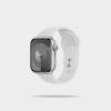 Apple Watch Series 9 GPS + Cellular 45mm Steel Case with Clay Sport Band - Image 2