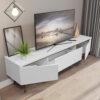 MADESA TV Stand with 2 Doors 1 Drawer, for TVs up to 75 Inches and Wooden - Image 4