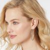 Leaf Gemstone Earrings - Image 2