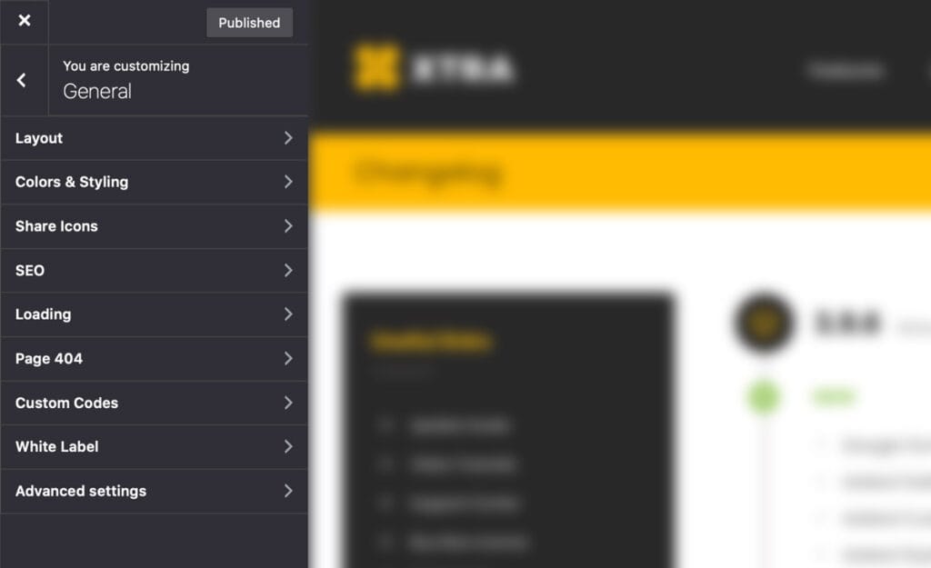 Theme Screenshots – XTRA