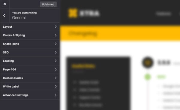 General settings
