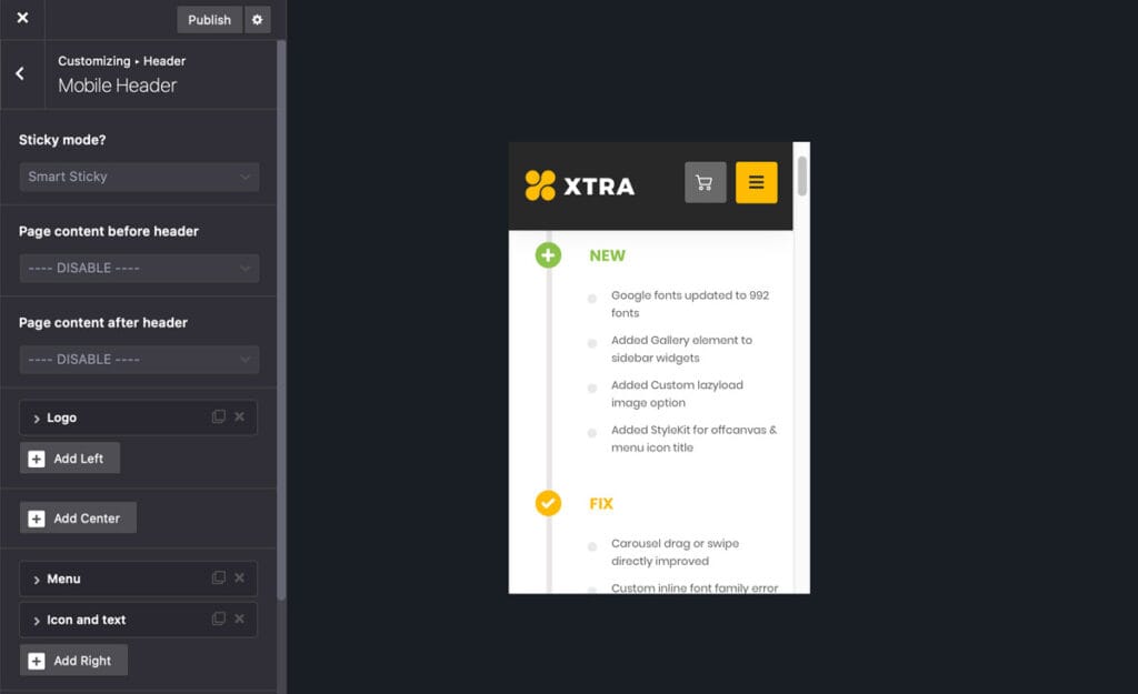 Theme Screenshots – XTRA