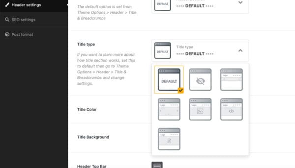 Page title type