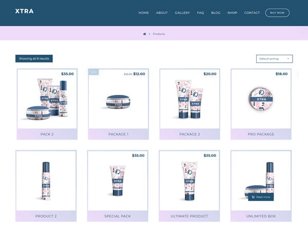 Parallax shop